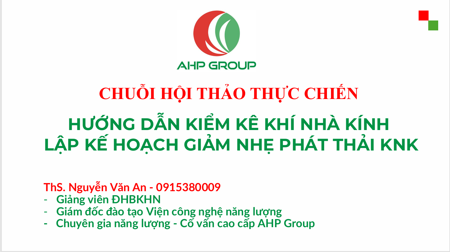 Hướng dẫn tính toán phát thải khí nhà kính | AHP Group
